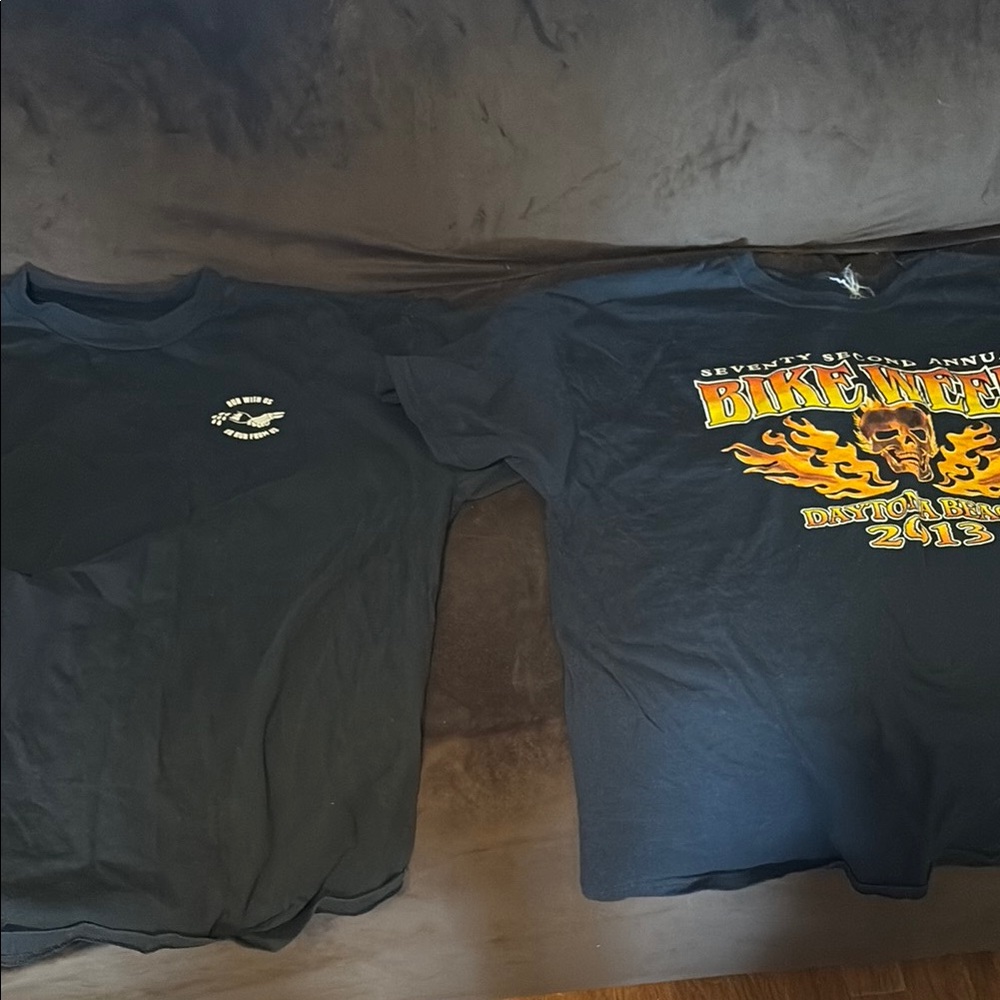 Black Graphic T-Shirts Set